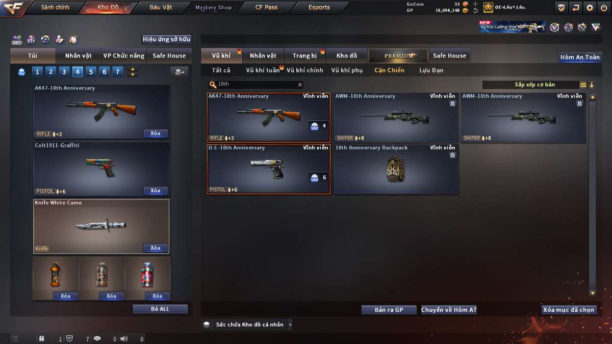 shop acc cf uy tin gia re